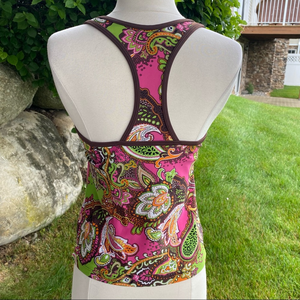 Athleta Racer Back Tank Top Multi Color Medium - Picture 10 of 15